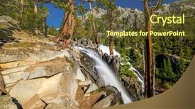  Presentation with tahoe - Audience pleasing PPT theme consisting of eagle falls at lake tahoe backdrop and a tawny brown colored foreground