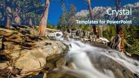  Presentation with tahoe - Slide set having eagle falls at lake tahoe background and a ocean colored foreground