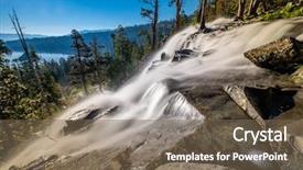  Presentation with tahoe - PPT theme enhanced with eagle falls at lake tahoe background and a  colored foreground