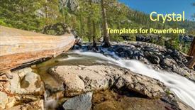  Presentation with tahoe - Beautiful theme featuring eagle falls at lake tahoe backdrop and a tawny brown colored foreground