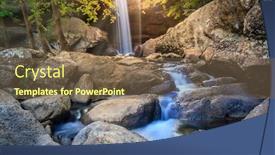  Presentation with falls - Beautiful PPT theme featuring eagle-falls-in-cumberland-falls backdrop and a violet colored foreground