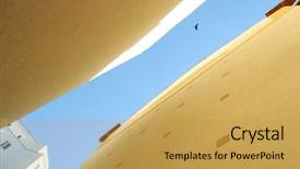  Presentation with wall street stocks - Presentation theme featuring eagle free - beautiful city street with high background and a  colored foreground