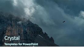  Presentation with soaring - Beautiful PPT layouts featuring eagle soaring near rock zagedan backdrop and a  colored foreground