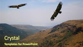  Presentation with mountains - Presentation design consisting of ruins of historic abbey cathedral in county tipperary ireland the rock of cashel another famous historic monastic site is in the background note slight blurriness best at smaller sizes background and a tawny brown colored foreground