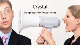  Presentation with close up of young girls - Amazing theme having ear listening speaker - close-up of young furious woman backdrop and a cream colored foreground