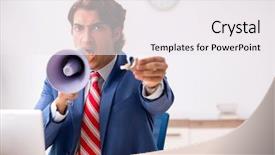  Presentation with hearing aid - Amazing slide deck having ear listening speaker - deaf employee using hearing aid backdrop and a  colored foreground