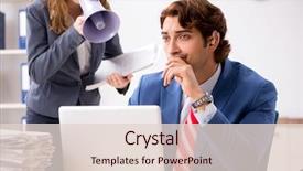  Presentation with hearing aid - Amazing slide set having ear listening speaker - deaf employee using hearing aid backdrop and a  colored foreground