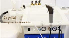  Presentation with endoscope - Slides featuring ear nose throat - ent office - endoscope close background and a  colored foreground