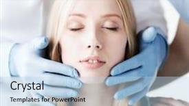  Presentation with plastic surgery - Beautiful theme featuring ear nose throat - healthcare medical and plastic surgery backdrop and a  colored foreground