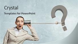  Presentation with deaf - Cool new slide set with ear security - woman with deaf phone backdrop and a lemonade colored foreground