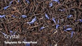  Presentation with black tea - PPT theme having earl-grey-tea-with-corn background and a tawny brown colored foreground