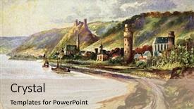  Presentation with post operative care - Amazing PPT layouts having early 1900 - oberwesel post card backdrop and a mint green colored foreground