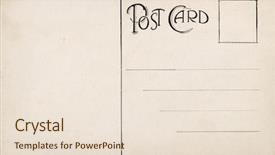  Presentation with postcard - Beautiful slide set featuring early 1900 blank postcard backdrop and a lemonade colored foreground