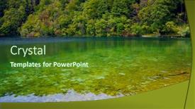  Presentation with croatia - Colorful presentation design enhanced with early-autumn-landscape-at-plitvice backdrop and a tawny brown colored foreground