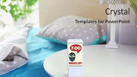  Presentation with early bird - Audience pleasing theme consisting of early bird - smart phone with stand backdrop and a mint green colored foreground