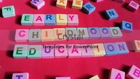  Presentation with early childhood - Beautiful slide deck featuring early-childhood-education-in-colorful backdrop and a coral colored foreground