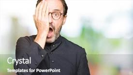  Presentation with face pain - Presentation theme consisting of early christian church - middle age priest man wearing background and a dark gray colored foreground