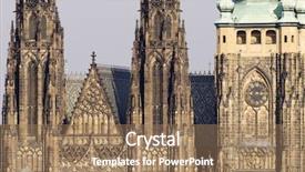  Presentation with czech republic - PPT layouts featuring early church history - exterior view of st vitus background and a coral colored foreground