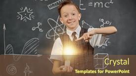  Presentation with black school children - Presentation theme consisting of early-development-of-children background and a tawny brown colored foreground