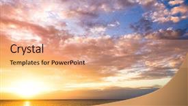  Presentation with gates of heaven - Presentation with early morning in heaven background and a coral colored foreground