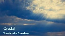  Presentation with pediatric dentistry aesthetic early education - PPT theme featuring early morning sky background cloudscape background and a ocean colored foreground