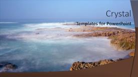  Presentation with laguna beach - Audience pleasing PPT theme consisting of early-morning-slow-motion-images backdrop and a light blue colored foreground