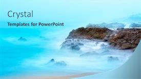  Presentation with cases - Slides featuring early-morning-sunrise-cases-beautiful background and a arctic colored foreground