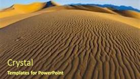  Presentation with death - Presentation theme featuring early morning sunrise magnificent sandy waves on dunes death valley california background and a tawny brown colored foreground