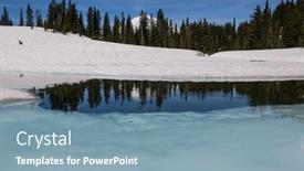  Presentation with spring - Slides featuring early-spring-in-mountains-mt background and a seafoam green colored foreground