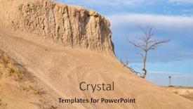  Presentation with spring tree - Slide deck with early-spring-or-winter-over background and a coral colored foreground