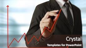  Presentation with writing - Cool new theme with earnings quality - businessman hand writing a business backdrop and a wine colored foreground