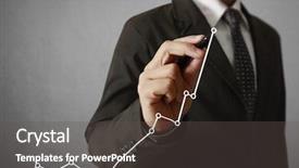  Presentation with writing - PPT layouts having earnings quality - businessman hand writing a business background and a dark gray colored foreground