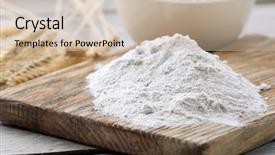  Presentation with airport boarding board - Slides enhanced with ears and grains in bowl background and a soft green colored foreground