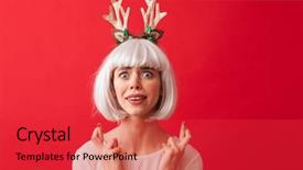  Presentation with hopeful - PPT theme consisting of ears costume carnival showing hope background and a red colored foreground