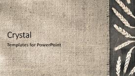  Presentation with ear - PPT layouts featuring ears of wheat on wooden background and a  colored foreground