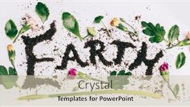  Presentation with earth day - PPT theme enhanced with earth-day-background-with-wild background and a soft green colored foreground