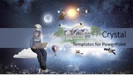  Presentation with earth day - Beautiful theme featuring earth day concept mixed media backdrop and a light blue colored foreground