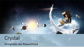  Presentation with earth day - Theme enhanced with earth day concept mixed media background and a light blue colored foreground