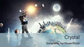  Presentation with earth day - Cool new slides with earth day concept mixed media backdrop and a light blue colored foreground