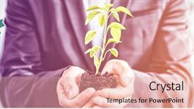  Presentation with earth day - Audience pleasing PPT layouts consisting of earth day graphic against mid backdrop and a coral colored foreground