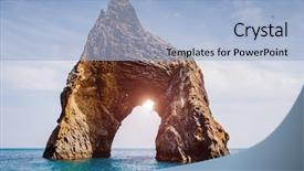  Presentation with ripple - Presentation with earth explore the world background and a light blue colored foreground