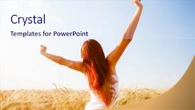  Presentation with christian back grond - Presentation theme enhanced with earth gold - photo from back of girl background and a  colored foreground