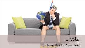  Presentation with public domain - Colorful slides enhanced with earth image in public domain backdrop and a light gray colored foreground