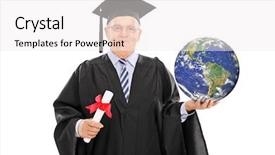  Presentation with public domain - Cool new theme with earth image in public domain backdrop and a white colored foreground