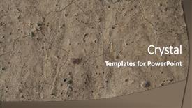  Presentation with cracked - Cool new presentation theme with earth layers - cracked ground backdrop and a violet colored foreground