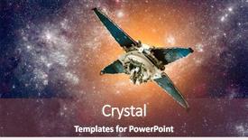  Presentation with sun star - Colorful slide deck enhanced with earth on a background star backdrop and a red colored foreground