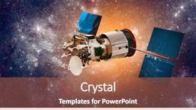  Presentation with sun star - Cool new theme with earth on a background star backdrop and a coral colored foreground