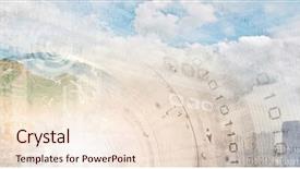  Presentation with elements - Slides having earth planet on technology background background and a lemonade colored foreground