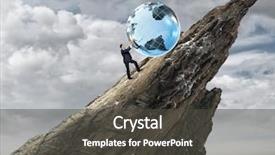  Presentation with planet mars and earth - PPT theme featuring earth planet up th hill background and a dark gray colored foreground