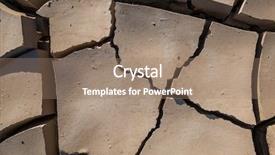  Presentation with soil texture - Amazing slide deck having earth quake - cracked and dry soil texture backdrop and a coral colored foreground